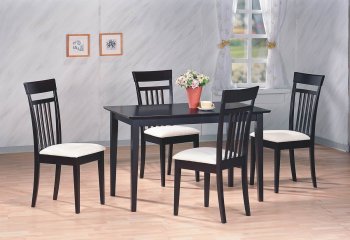 Espresso Finish Modern 5 Pc Dinette Set [WDDS-40180]