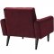 Delve Sofa in Maroon Velvet Fabric by Modway w/Options