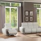 Valda Power Motion Sofa & Loveseat 8322 in Ivory by Homelegance