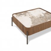 437E Coffee Table by J&M w/Ceramic Top & Optional End Table