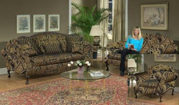 2000 Queen Elizabeth Sofa & Loveseat Candy Tuft Storm by Chelsea [CHFS-TU-2000 Queen Elizabeth CTS]