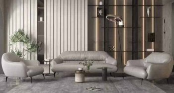 Leonia Sofa LV00940 in Taupe Leather by Mi Piace w/Options [MPS-LV00940 Leonia MI Piace]