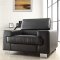 Vernon Sofa 9603BLK in Black Bonded Leather by Homelegance