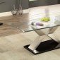 Indira Coffee Table CM4725 in Satin Plated &Glass w/Options