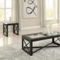 Berlin 4087 Coffee Table 3Pc Set in Black by Homelegance