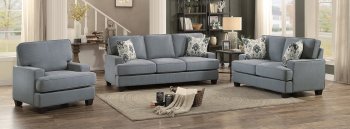 Kenner Sofa 8245GY in Grey Fabric by Homelegance w/Options [HES-8245GY Kenner]