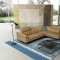 Eden Sectional Sofa in Honey Premium Leather by J&M w/Options