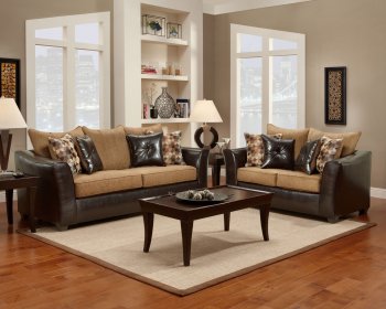 4500 Warren Sofa & Loveseat Verona I in Mocha by Chelsea [CHFS-V1-4500 Waren Mocha]