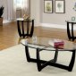 CM4848-3PK Dafni Coffee Table & 2 End Tables 3Pc Set in Black