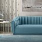 Arno Sofa TOV-S165 in Sea Blue Velvet Fabric by TOV Furniture