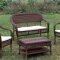 Olina Outdoor Patio 3Pc Set CM-OT1811 in Off-White & Dark Brown