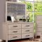 Strasburg Bedroom CM7384 in Wire-Brushed White w/Options