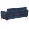 Lively Sofa & Loveseat Set 509041 in Blue Chenille by Coaster