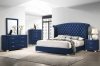 Melody Bedroom 5Pc Set 223371 in Blue Velvet by Coaster