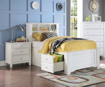 Mallowsea Youth Bedroom 30420 in White by Acme w/Storage [AMKB-30420-Mallowsea]