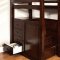 CM-BK966 Pine Ridge Twin/Twin Bunk Bed in Dark Walnut w/Options