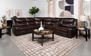 Sycamore Power Motion Sectional Sofa 610190P by Coaster [CRSS-610190P Sycamore]