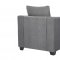 U9196 Sofa & Loveseat Set in Gray Chenille by Global w/Options