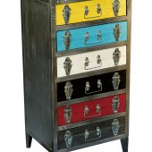 Amara 6488 Iron 6-Drawer Chest by Homelegance