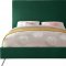 Jasmine Bed in Green Velvet Fabric by Meridian w/Options