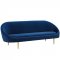 Sublime Sofa in Navy Velvet Fabric by Modway