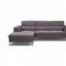 Sydney Sectional Sofa in Gray Fabric by Whiteline