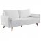 Revive Sofa & Loveseat Set in White Fabric by Modway