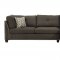 Laurissa Sectional Sofa w/Ottoman 54375 Light Charcoal by Acme