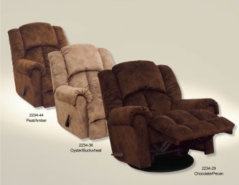 Choice of Color Modern Showdown Swivel Glider Recliner [CNR-4529 Showdown]