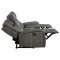 Raelynn Motion Sofa 603191 Gray Leatherette by Coaster w/Options