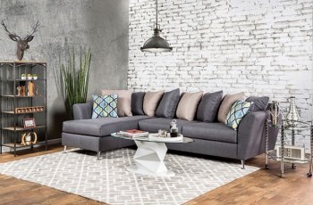 Hetland SM6201 Sectional Sofa in Gray Fabric [FASS-SM6201-Hetland]