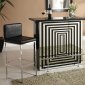 Zak Bar Table 70960 in Black and Mirrored Finish by Acme