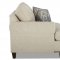 Alexa Sofa in Cream Fabric by Klaussner w/Options