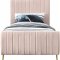 Zara Bed in Pink Velvet by Meridian w/Options