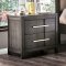 Celestia 3Pc Bedroom Set CM7202 in Gray Fabric w/Options