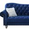 U4422 Sofa in Navy Velvet by Global w/Options