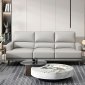 Brooklin Sofa LV02189 in Gray Leather by Acme w/Options