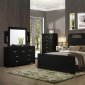 B347 Bedroom in Black w/Optional Casegoods