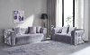 LCL-012 Sofa & Loveseat Set in Gray Velvet