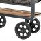 Amara 6411 Iron Kitchen Cart with Wheels by Homelegance