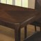 Dark Oak Finish Contemporary Dining Table w/Optional Items