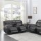 Saybrook Motion Sofa 609144 Charcoal & Black by Coaster