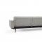 Dublexo Sofa Bed in Natural by Innovation w/Arms Wood Legs