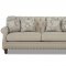 Burbank Sofa in Ecru Fabric by Klaussner w/Options