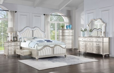 Evangeline Bedroom 223390 in Silver Oak by Coaster w/Options