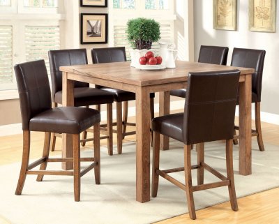 CM3555T-48 Sorrel II 7Pc Counter Height Dining Set in Rustic Oak