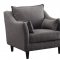 Rhys Sofa in Dark Grey Fabric 506111 by Coaster w/Options