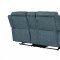 U6024 Motion Sofa & Loveseat Set in Dark Gray Fabric by Global