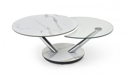 Moon Coffee Table by J&M w/Dual Top