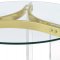 Janessa Coffee Table 3Pc Set 710068 Clear & Brass by Coaster